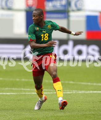 Fussball Laenderspiel. Testspiel Kamerun gegen Slowakei.  Enoh Eyong (Kamerun). Klagenfurt, am 29.5.2010.
Foto: Kuess

---
pressefotos, pressefotografie, kuess, qs, qspictures, sport, bild, bilder, bilddatenbank