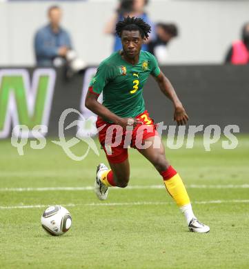 Fussball Laenderspiel. Testspiel Kamerun gegen Slowakei.  Nicolas Nkoulou (Kamerun). Klagenfurt, am 29.5.2010.
Foto: Kuess

---
pressefotos, pressefotografie, kuess, qs, qspictures, sport, bild, bilder, bilddatenbank