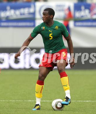 Fussball Laenderspiel. Testspiel Kamerun gegen Slowakei.  Sebastien Bassong (Kamerun). Klagenfurt, am 29.5.2010.
Foto: Kuess

---
pressefotos, pressefotografie, kuess, qs, qspictures, sport, bild, bilder, bilddatenbank