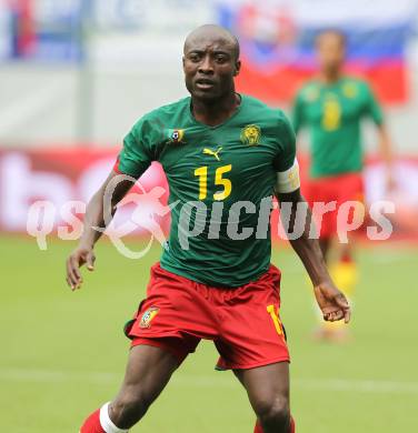 Fussball Laenderspiel. Testspiel Kamerun gegen Slowakei.  Achille Webo (Kamerun). Klagenfurt, am 29.5.2010.
Foto: Kuess

---
pressefotos, pressefotografie, kuess, qs, qspictures, sport, bild, bilder, bilddatenbank