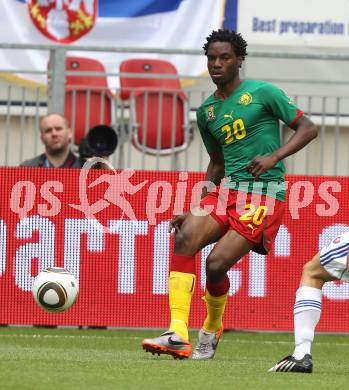 Fussball Laenderspiel. Testspiel Kamerun gegen Slowakei.  Georges Mandjeck (Kamerun). Klagenfurt, am 29.5.2010.
Foto: Kuess

---
pressefotos, pressefotografie, kuess, qs, qspictures, sport, bild, bilder, bilddatenbank