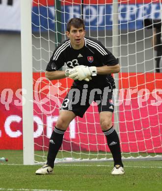 Fussball Laenderspiel. Testspiel Kamerun gegen Slowakei.  Dusan Kuciak  (Slowakei). Klagenfurt, am 29.5.2010.
Foto: Kuess

---
pressefotos, pressefotografie, kuess, qs, qspictures, sport, bild, bilder, bilddatenbank