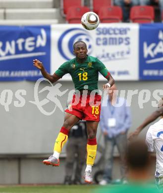 Fussball Laenderspiel. Testspiel Kamerun gegen Slowakei.  Enoh Eyong (Kamerun). Klagenfurt, am 29.5.2010.
Foto: Kuess

---
pressefotos, pressefotografie, kuess, qs, qspictures, sport, bild, bilder, bilddatenbank