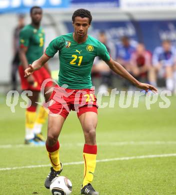 Fussball Laenderspiel. Testspiel Kamerun gegen Slowakei.  Joel Matip (Kamerun). Klagenfurt, am 29.5.2010.
Foto: Kuess

---
pressefotos, pressefotografie, kuess, qs, qspictures, sport, bild, bilder, bilddatenbank