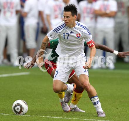 Fussball Laenderspiel. Testspiel Kamerun gegen Slowakei.  Marek Hamsik  (Slowakei). Klagenfurt, am 29.5.2010.
Foto: Kuess

---
pressefotos, pressefotografie, kuess, qs, qspictures, sport, bild, bilder, bilddatenbank