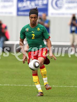 Fussball Laenderspiel. Testspiel Kamerun gegen Slowakei.  Benoit Assou Ekotto (Kamerun). Klagenfurt, am 29.5.2010.
Foto: Kuess

---
pressefotos, pressefotografie, kuess, qs, qspictures, sport, bild, bilder, bilddatenbank