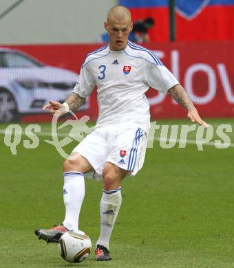 Fussball Laenderspiel. Testspiel Kamerun gegen Slowakei.  Martin Skrtel  (Slowakei). Klagenfurt, am 29.5.2010.
Foto: Kuess

---
pressefotos, pressefotografie, kuess, qs, qspictures, sport, bild, bilder, bilddatenbank