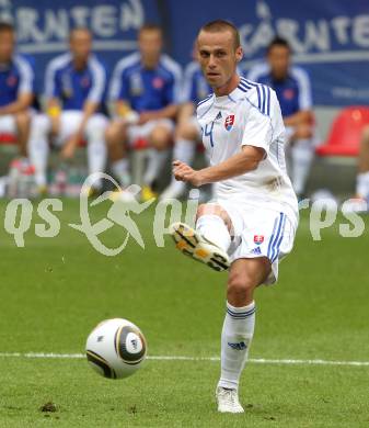 Fussball Laenderspiel. Testspiel Kamerun gegen Slowakei.  Mamil Kopunek  (Slowakei). Klagenfurt, am 29.5.2010.
Foto: Kuess

---
pressefotos, pressefotografie, kuess, qs, qspictures, sport, bild, bilder, bilddatenbank