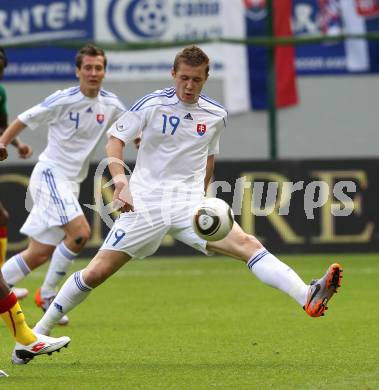 Fussball Laenderspiel. Testspiel Kamerun gegen Slowakei.  Juraj Kucka  (Slowakei). Klagenfurt, am 29.5.2010.
Foto: Kuess

---
pressefotos, pressefotografie, kuess, qs, qspictures, sport, bild, bilder, bilddatenbank