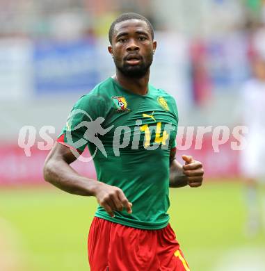 Fussball Laenderspiel. Testspiel Kamerun gegen Slowakei.  Aurelien Chedjou (Kamerun). Klagenfurt, am 29.5.2010.
Foto: Kuess

---
pressefotos, pressefotografie, kuess, qs, qspictures, sport, bild, bilder, bilddatenbank