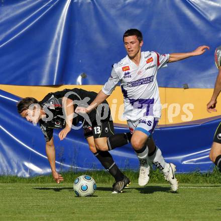 Fussball Regionalliga. SAK gegen DSV Leoben. Darjan Aleksic (SAK), Martin Petkov (Leoben). Klagenfurt, am 4.6.2010.
Foto: Kuess
---
pressefotos, pressefotografie, kuess, qs, qspictures, sport, bild, bilder, bilddatenbank