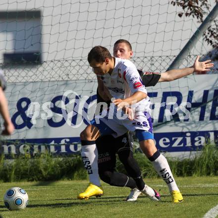 Fussball Regionalliga. SAK gegen DSV Leoben. Christian Dlopst (SAK), Marcel Derndorfer (Leoben). Klagenfurt, am 4.6.2010.
Foto: Kuess
---
pressefotos, pressefotografie, kuess, qs, qspictures, sport, bild, bilder, bilddatenbank