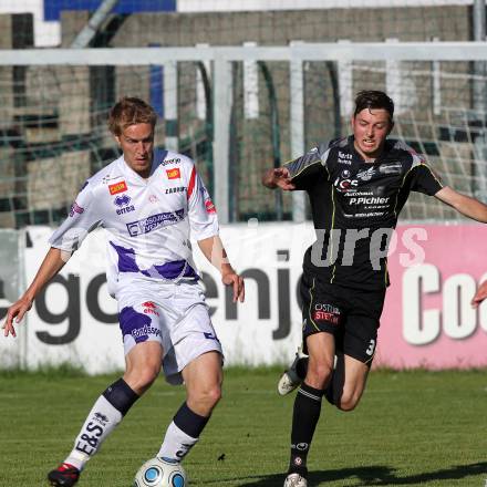 Fussball Regionalliga. SAK gegen DSV Leoben. Samo Bernhard Olip (SAK), Kevin Thonhofer (Leoben). Klagenfurt, am 4.6.2010.
Foto: Kuess
---
pressefotos, pressefotografie, kuess, qs, qspictures, sport, bild, bilder, bilddatenbank