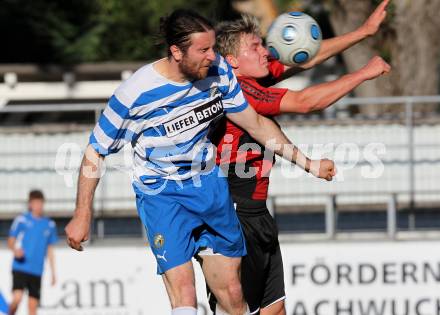 Fussball Kaerntner Liga. VSV gegen SV Penk/Reisseck. Arno Schuri (VSV), Markus Rauter (Penk). Villach, am 5.6.2010.
Foto: Kuess
---
pressefotos, pressefotografie, kuess, qs, qspictures, sport, bild, bilder, bilddatenbank