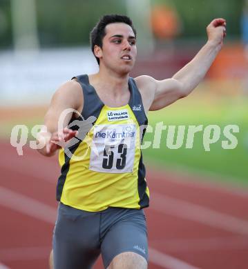 Leichtathletik. Kaerntner Meisterschaften. 100 Meter Herren. Christopher Gulle. Wolfsberg, am 11.6.2010.
Foto: Kuess
---
pressefotos, pressefotografie, kuess, qs, qspictures, sport, bild, bilder, bilddatenbank