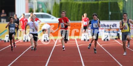 Leichtathletik. Kaerntner Meisterschaften. 100 Meter Herren. Vorlauf. Wolfsberg, am 11.6.2010.
Foto: Kuess
---
pressefotos, pressefotografie, kuess, qs, qspictures, sport, bild, bilder, bilddatenbank