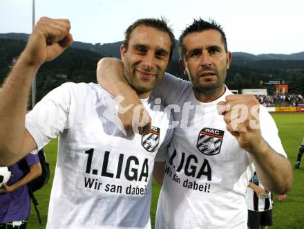 Fussball Regionalliga. Relegationsspiel. WAC/St. Andrae gegen Parndorf. Jubel WAC. Wolfsberg am 12.6.2010
Foto: Kuess
---
pressefotos, pressefotografie, kuess, qs, qspictures, sport, bild, bilder, bilddatenbank