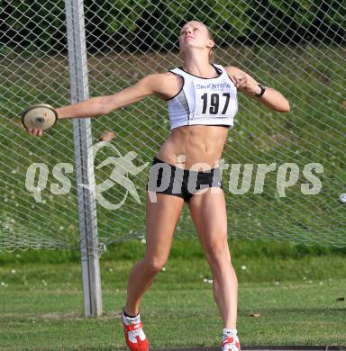 Leichtathletik. Kaerntner Meisterschaften. Diskus. Stefanie Waldkircher. Wolfsberg, am 11.6.2010.
Foto: Kuess
---
pressefotos, pressefotografie, kuess, qs, qspictures, sport, bild, bilder, bilddatenbank