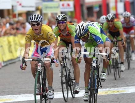 Radsport. Slowenien Rundfahrt. Etappe durch Kaernten. Zielsprint in Villach. Sieger Grega Bole (Lampre, gelbes Trikot). Villach, am 18.6.2010.
Foto: Kuess
---
pressefotos, pressefotografie, kuess, qs, qspictures, sport, bild, bilder, bilddatenbank