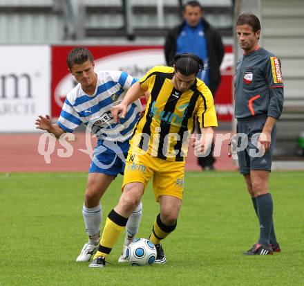 Fussball. KFV Cup. VSV gegen SG Drautal. Drmac Ivan (VSV), Mikl Markus (Drautal). Villach, 19.6.2010.
Foto: Kuess
---
pressefotos, pressefotografie, kuess, qs, qspictures, sport, bild, bilder, bilddatenbank