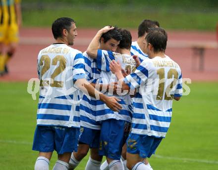 Fussball. KFV Cup. VSV gegen SG Drautal. Torjubel Ebner Sandro (VSV). Villach, 19.6.2010.
Foto: Kuess
---
pressefotos, pressefotografie, kuess, qs, qspictures, sport, bild, bilder, bilddatenbank