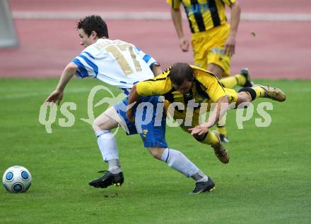 Fussball. KFV Cup. VSV gegen SG Drautal. Brandstaetter Julian (VSV), Kofler Rene (Drautal). Villach, 19.6.2010.
Foto: Kuess
---
pressefotos, pressefotografie, kuess, qs, qspictures, sport, bild, bilder, bilddatenbank