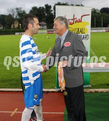 Fussball. KFV Cup. VSV gegen SG Drautal. Mario Ramusch (VSV),  Werner Lippitz. Villach, 19.6.2010.
Foto: Kuess
---
pressefotos, pressefotografie, kuess, qs, qspictures, sport, bild, bilder, bilddatenbank