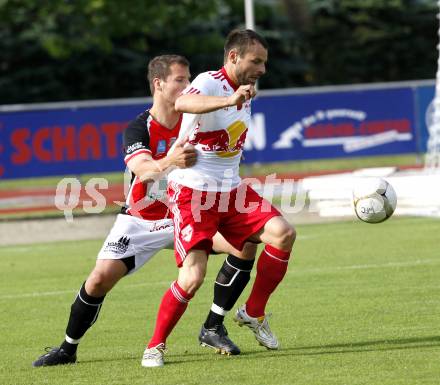 Fussball. Testspiel. WAC St. Andrae gegen Red Bull Salzburg. Thomas Pirker (WAC), Roman Wallner (Salzburg). Wolfsberg, 22.6.2010.
Foto: Kuess

---
pressefotos, pressefotografie, kuess, qs, qspictures, sport, bild, bilder, bilddatenbank