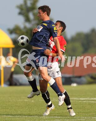 Fussball Testspiel. St. Michael/Lav. gg. WAC/St. Andrae. Dragan Ljubanic (St. Michael), Nenad Jovanovic (WAC). St. Michael/Lav. am 26.6.2010.
Foto: Kuess
---
pressefotos, pressefotografie, kuess, qs, qspictures, sport, bild, bilder, bilddatenbank