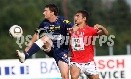 Fussball Testspiel. St. Michael/Lav. gg. WAC/St. Andrae. Dragan Ljubanic (St. Michael), Nenad Jovanovic (WAC). St. Michael/Lav. am 26.6.2010.
Foto: Kuess
---
pressefotos, pressefotografie, kuess, qs, qspictures, sport, bild, bilder, bilddatenbank