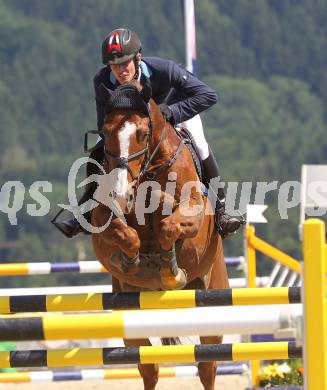 Reiten. Reit- und Springturnier. Grand Prix von Maria Woerth. Rob Raskin (AUT) auf Simon 4. Maria Woerth, am 27.6.2010.
Foto: Kuess
---
pressefotos, pressefotografie, kuess, qs, qspictures, sport, bild, bilder, bilddatenbank