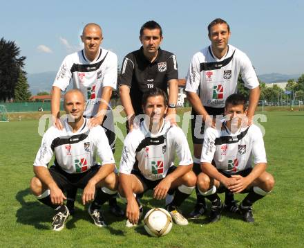 Fussball.  Erste Liga. WAC St.Andrae, Mannschaftsfototermin. Stueckler Stefan, Stefan Korepp, Marco Reich, Sandro Zakany, Markus Kreuz, Nenad Bjelica. Wolfsberg, 1.7.2010.
Foto: Kuess

---
pressefotos, pressefotografie, kuess, qs, qspictures, sport, bild, bilder, bilddatenbank