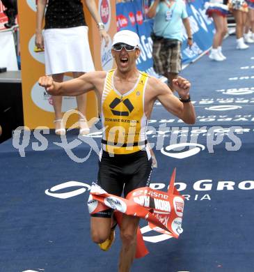 Kaernten Ironman Austria. Marino Vanhoenacker (BEL).  Klagenfurt, am 4.7.2010.
Foto: Kuess

---
pressefotos, pressefotografie, kuess, qs, qspictures, sport, bild, bilder, bilddatenbank