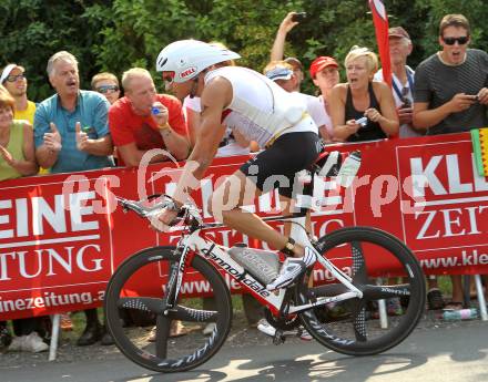 Kaernten Ironman Austria. Radfahren.  Michael Weiss (AUT). Klagenfurt, am 4.7.2010.
Foto: Kuess

---
pressefotos, pressefotografie, kuess, qs, qspictures, sport, bild, bilder, bilddatenbank