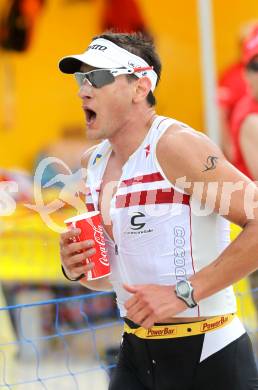 Kaernten Ironman Austria. Laufen. Michael Weiss (AUT). Klagenfurt, am 4.7.2010.
Foto: Kuess

---
pressefotos, pressefotografie, kuess, qs, qspictures, sport, bild, bilder, bilddatenbank