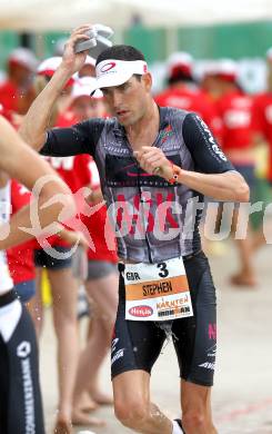 Kaernten Ironman Austria. Laufen. Stephen Bayliss (GBR). Klagenfurt, am 4.7.2010.
Foto: Kuess

---
pressefotos, pressefotografie, kuess, qs, qspictures, sport, bild, bilder, bilddatenbank