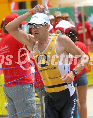 Kaernten Ironman Austria. Radfahren. Marino Vanhoenacker (BEL). Klagenfurt, am 4.7.2010.
Foto: Kuess

---
pressefotos, pressefotografie, kuess, qs, qspictures, sport, bild, bilder, bilddatenbank