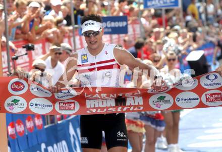 Kaernten Ironman Austria. Michael Weiss (AUT).  Klagenfurt, am 4.7.2010.
Foto: Kuess

---
pressefotos, pressefotografie, kuess, qs, qspictures, sport, bild, bilder, bilddatenbank