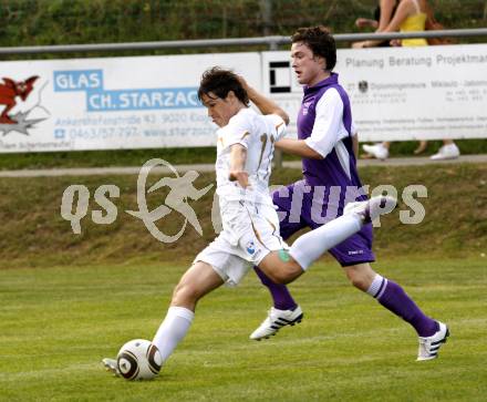 Fussball. Testspiel. SK Austria Klagenfurt gegen Nova Gorica. Martin Tschernitz (Klagenfurt), Etien Velikonja (Nova Gorica). Ludmannsdorf, 2.7.2010.
Foto: Kuess
---
pressefotos, pressefotografie, kuess, qs, qspictures, sport, bild, bilder, bilddatenbank