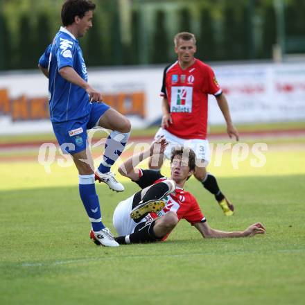 Fussball. Testspiel.  WAC/St.Andrae gegen NK Osijek. Christian Falk, Manuel Kerhe (WAC), Pero Stojkic (Osijek).
Wolfsberg, 6.7.2010.
Foto: Kuess
---
pressefotos, pressefotografie, kuess, qs, qspictures, sport, bild, bilder, bilddatenbank