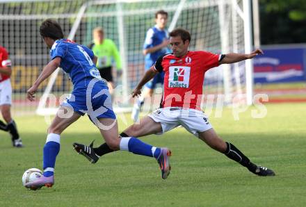 Fussball. Testspiel.  WAC/St.Andrae gegen NK Osijek. Marco Reich (WAC), Sasa Novakovic (Osijek).
Wolfsberg, 6.7.2010.
Foto: Kuess
---
pressefotos, pressefotografie, kuess, qs, qspictures, sport, bild, bilder, bilddatenbank