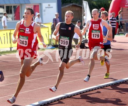 Leichtathletik. Oesterreichische Meisterschaft. 800 Meter Herren. Andreas Vojta, Andreas Rapatz, Manuel Kronschlaeger. Villach, am 10.7.2010.
Foto: Kuess

---
pressefotos, pressefotografie, kuess, qs, qspictures, sport, bild, bilder, bilddatenbank