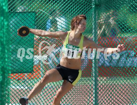 Leichtathletik. Oesterreichische Meisterschaft. Diskus. Veronika Watzek Villach, am 11.7.2010.
Foto: Kuess
---
pressefotos, pressefotografie, kuess, qs, qspictures, sport, bild, bilder, bilddatenbank