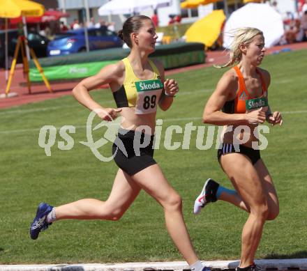 Leichtathletik. Oesterreichische Meisterschaft. 1500 Meter Frauen. Ladia Windbichler, Stefanie Huber. Villach, am 10.7.2010.
Foto: Kuess
---
pressefotos, pressefotografie, kuess, qs, qspictures, sport, bild, bilder, bilddatenbank