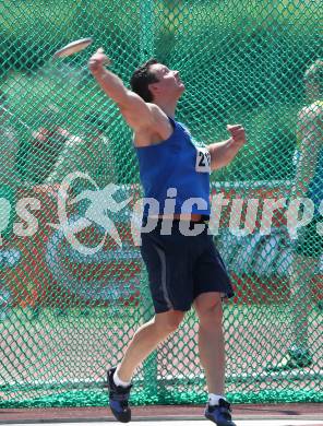 Leichtathletik. Oesterreichische Meisterschaft. Diskus. Gerhard Mayer (SVS Leichtathletik) Villach, am 11.7.2010.
Foto: Kuess
---
pressefotos, pressefotografie, kuess, qs, qspictures, sport, bild, bilder, bilddatenbank