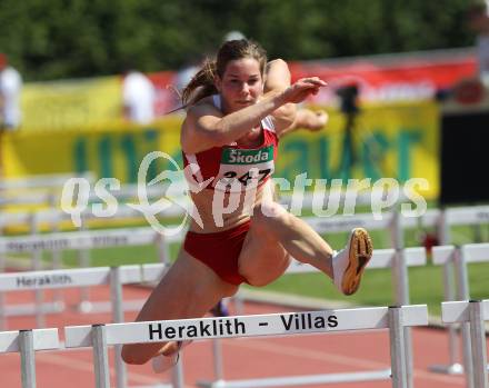 Leichtathletik. Oesterreichische Meisterschaft. 100 Meter Huerden Frauen. Beate Schrott. Villach, am 10.7.2010.
Foto: Kuess
---
pressefotos, pressefotografie, kuess, qs, qspictures, sport, bild, bilder, bilddatenbank