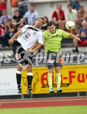 Fussball. Erste Liga. WAC/St. Andrae gegen FC PAX Gratkorn. Marco Reich (WAC), Zuendel Thomas (Gratkorn).  Wolfsberg, 13.7.2010. 
Foto: Kuess

---
pressefotos, pressefotografie, kuess, qs, qspictures, sport, bild, bilder, bilddatenbank