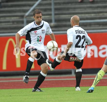 Fussball. Erste Liga. WAC/St. Andrae gegen FC PAX Gratkorn. Marco Reich, Stephan Stueckler (WAC).  Wolfsberg, 13.7.2010. 
Foto: Kuess

---
pressefotos, pressefotografie, kuess, qs, qspictures, sport, bild, bilder, bilddatenbank