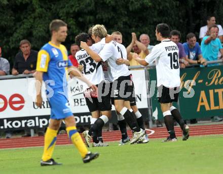 Fussball. Erste Liga. WAC/St. Andrae gegen Vienna FC. Torjubel WAC.  Wolfsberg, 23.7.2010. 
Foto: Kuess

---
pressefotos, pressefotografie, kuess, qs, qspictures, sport, bild, bilder, bilddatenbank