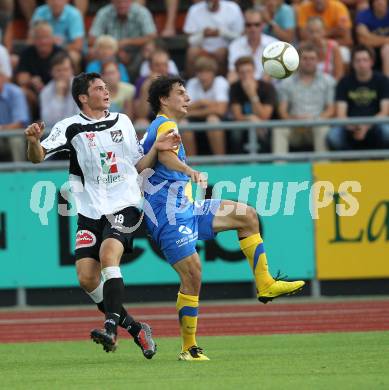 Fussball. Erste Liga. WAC/St. Andrae gegen Vienna FC. Roland Putsche  (WAC), Philipp Hosiner (Vienna).  Wolfsberg, 23.7.2010. 
Foto: Kuess

---
pressefotos, pressefotografie, kuess, qs, qspictures, sport, bild, bilder, bilddatenbank